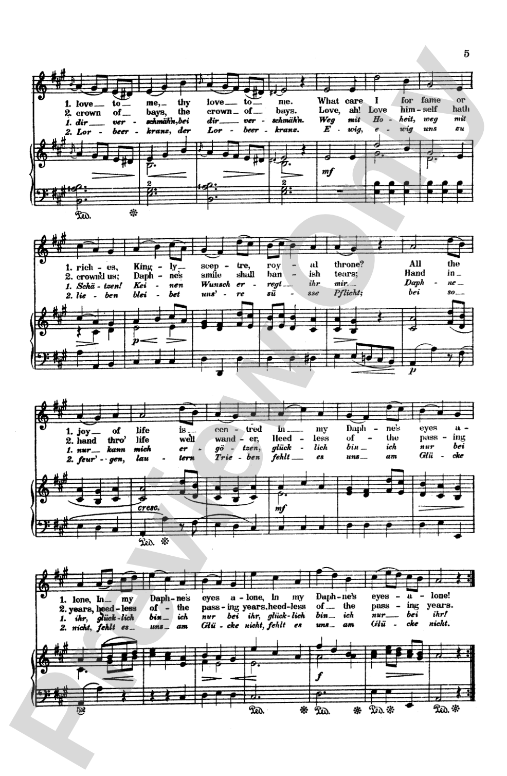 Mozart: 39 Songs for Medium High Voice (German/English/French