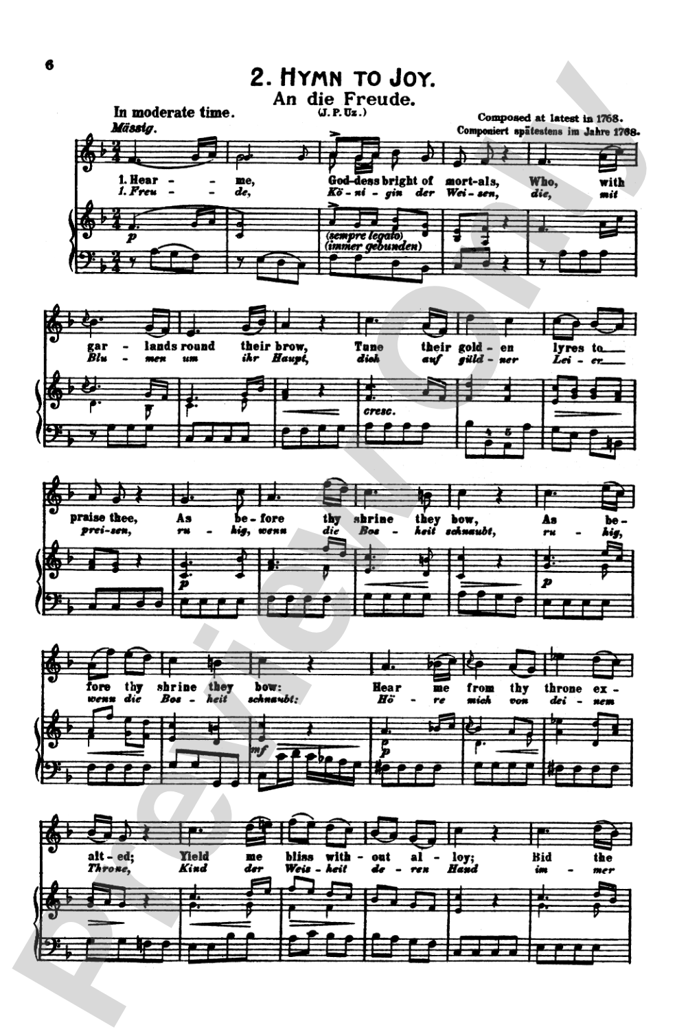 Mozart: 39 Songs for Medium High Voice (German/English/French/Italian)