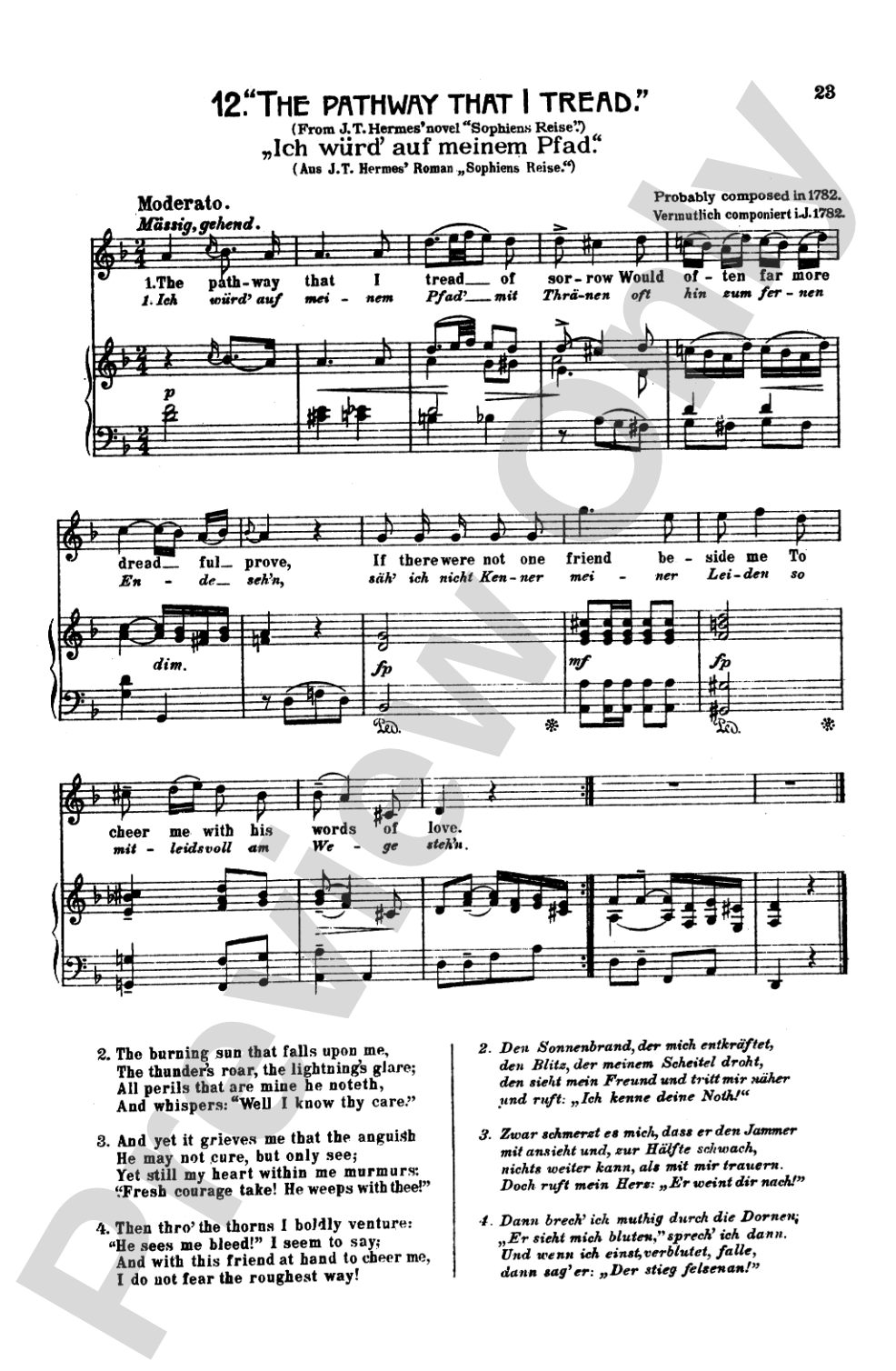 Mozart: 39 Songs for Medium High Voice (German/English/French/Italian)