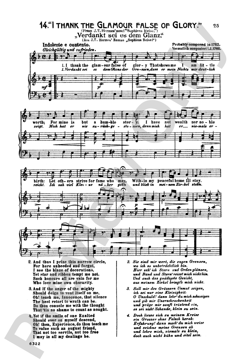 Mozart: 39 Songs for Medium High Voice (German/English/French/Italian)