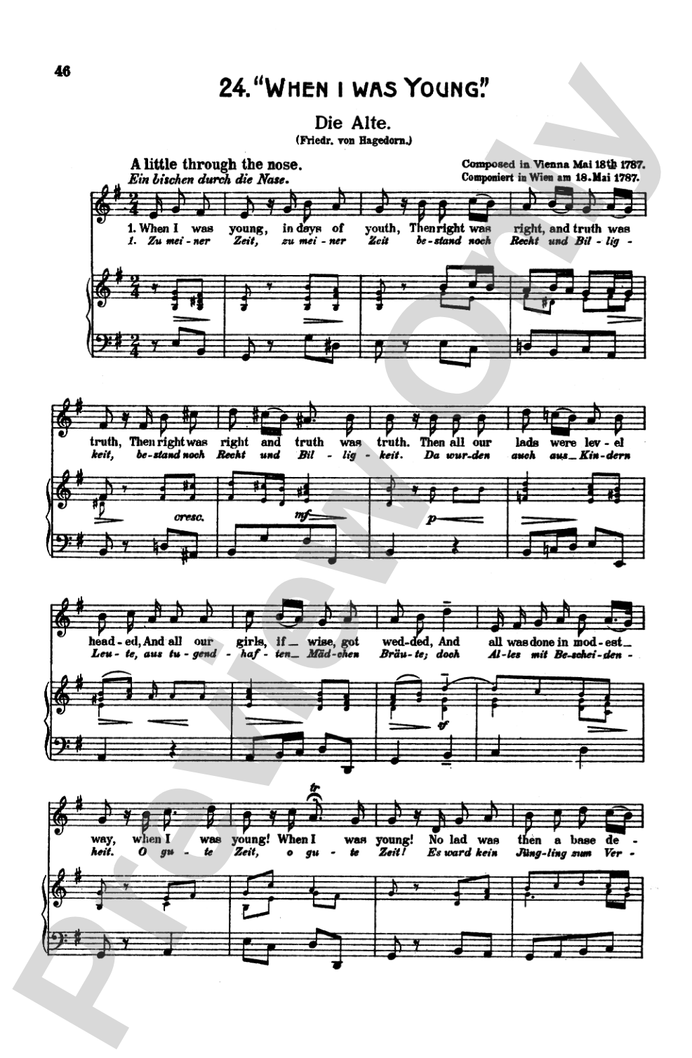 Mozart: 39 Songs for Medium High Voice (German/English/French/Italian)