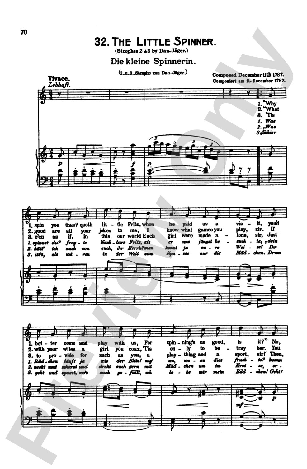 Mozart: 39 Songs for Medium High Voice (German/English/French/Italian)