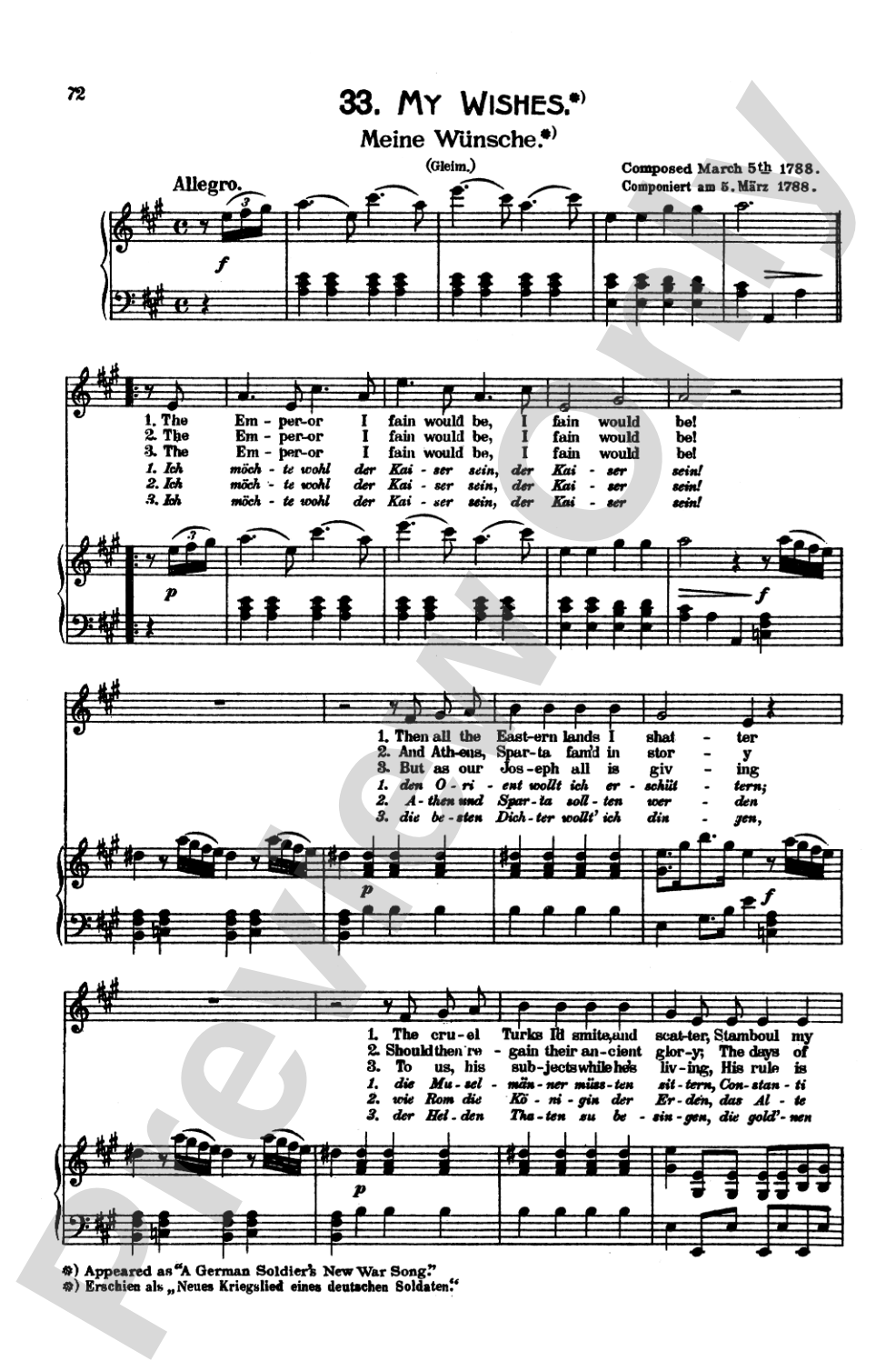 Mozart: 39 Songs for Medium High Voice (German/English/French/Italian)