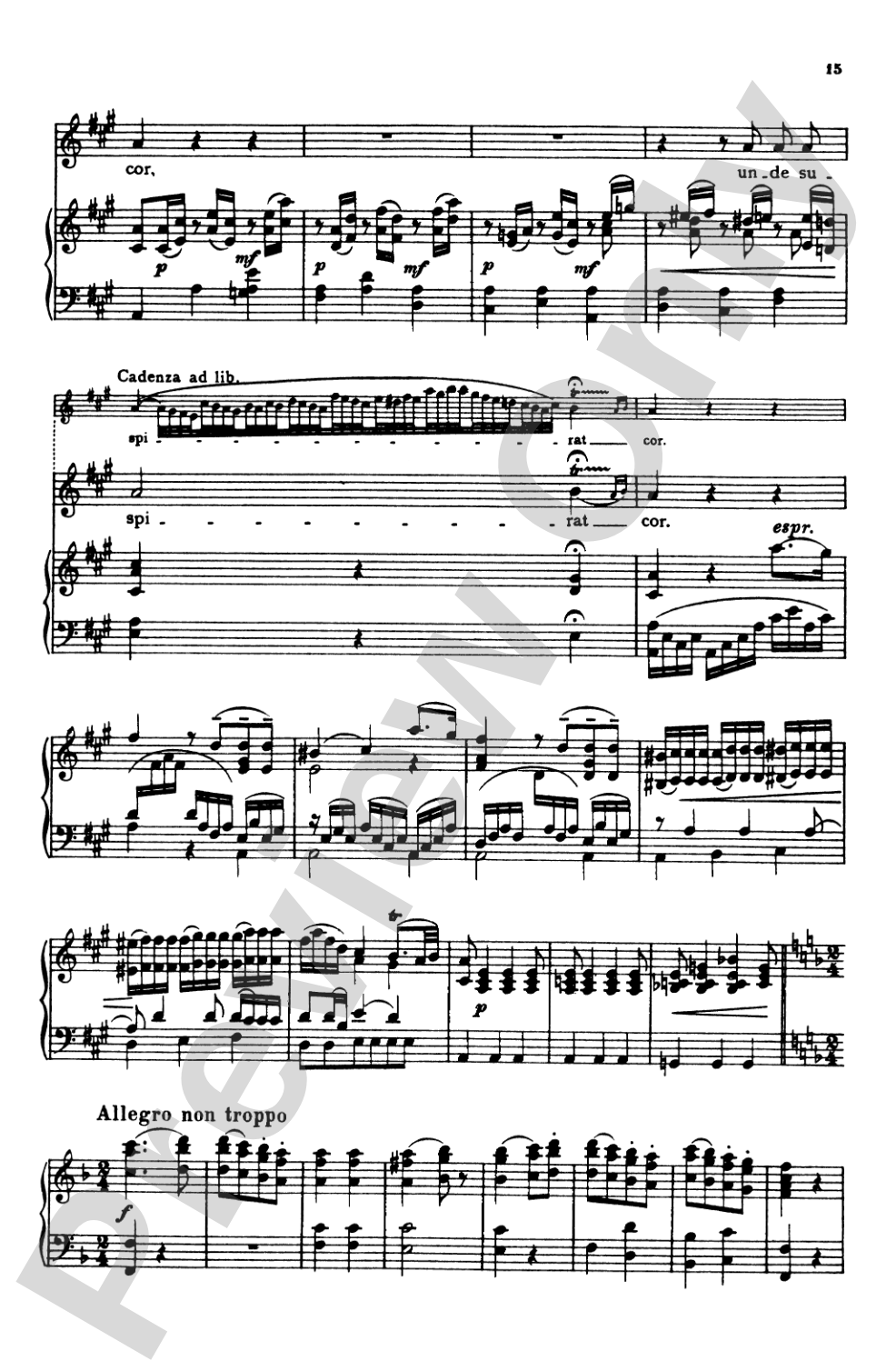 Mozart: Exultate Jubilate, K. 165, Motet for Soprano (Latin): Motet for Soprano Voice Book