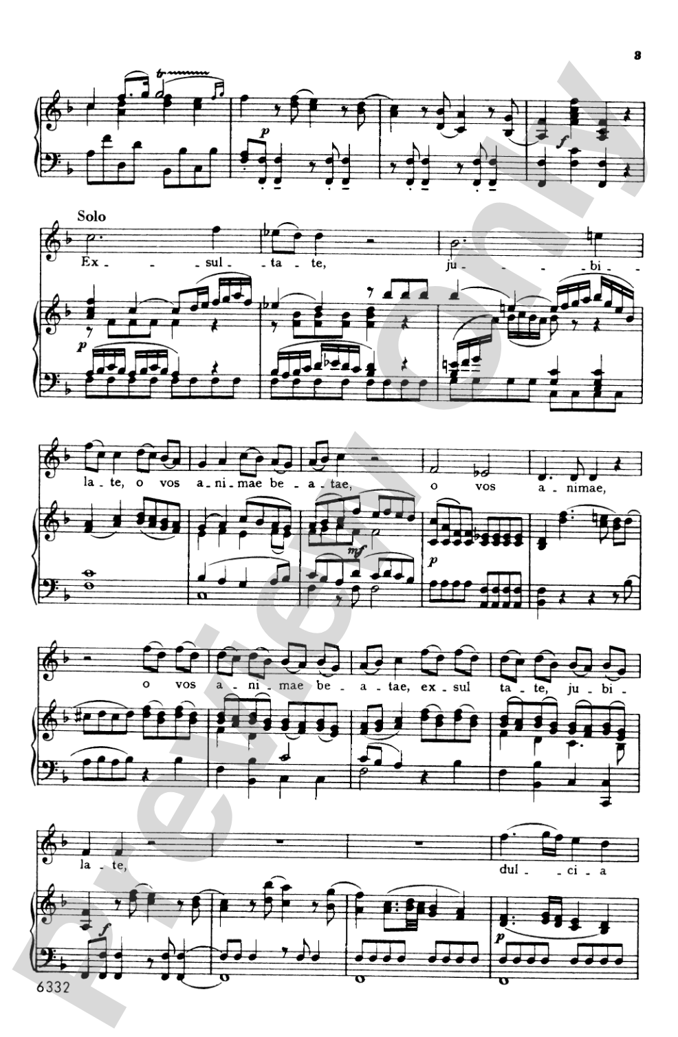 Mozart: Exultate Jubilate, K. 165, Motet for Soprano (Latin): Motet for Soprano Voice Book