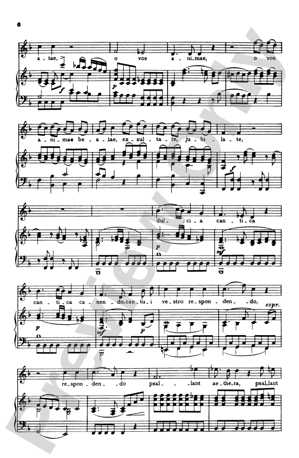 Mozart: Exultate Jubilate, K. 165, Motet for Soprano (Latin): Motet for Soprano Voice Book