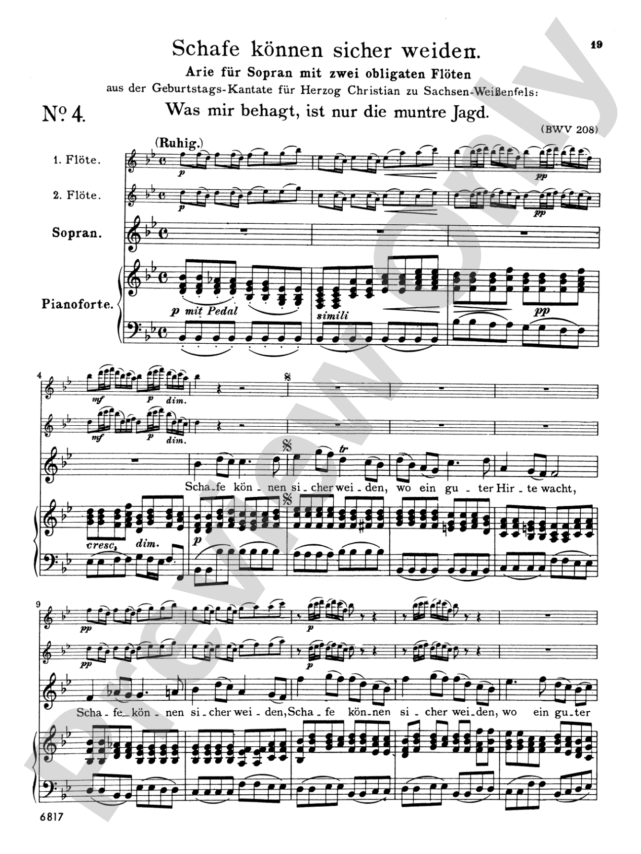 Bach: Soprano Arias from Secular Cantatas, Volume II (German)