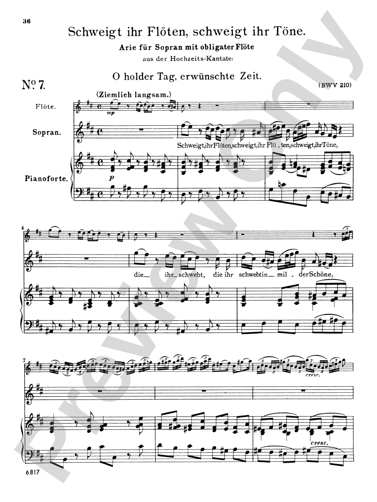 Bach: Soprano Arias from Secular Cantatas, Volume II (German)