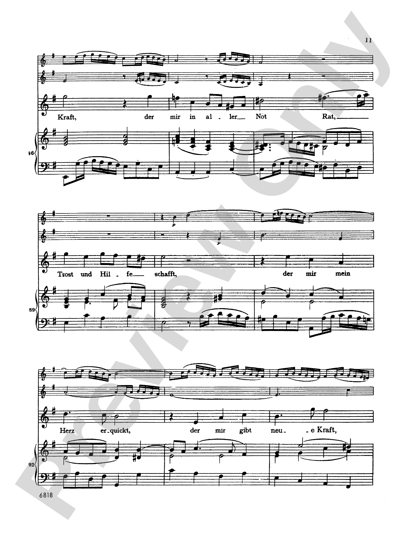 Bach: Soprano Arias from Church Cantatas, Volume III (German): Vocal Book