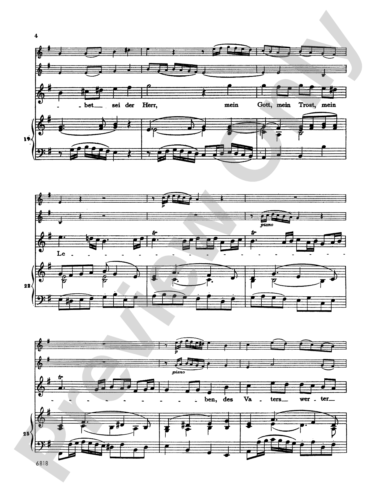 Bach: Soprano Arias from Church Cantatas, Volume III (German): Vocal Book