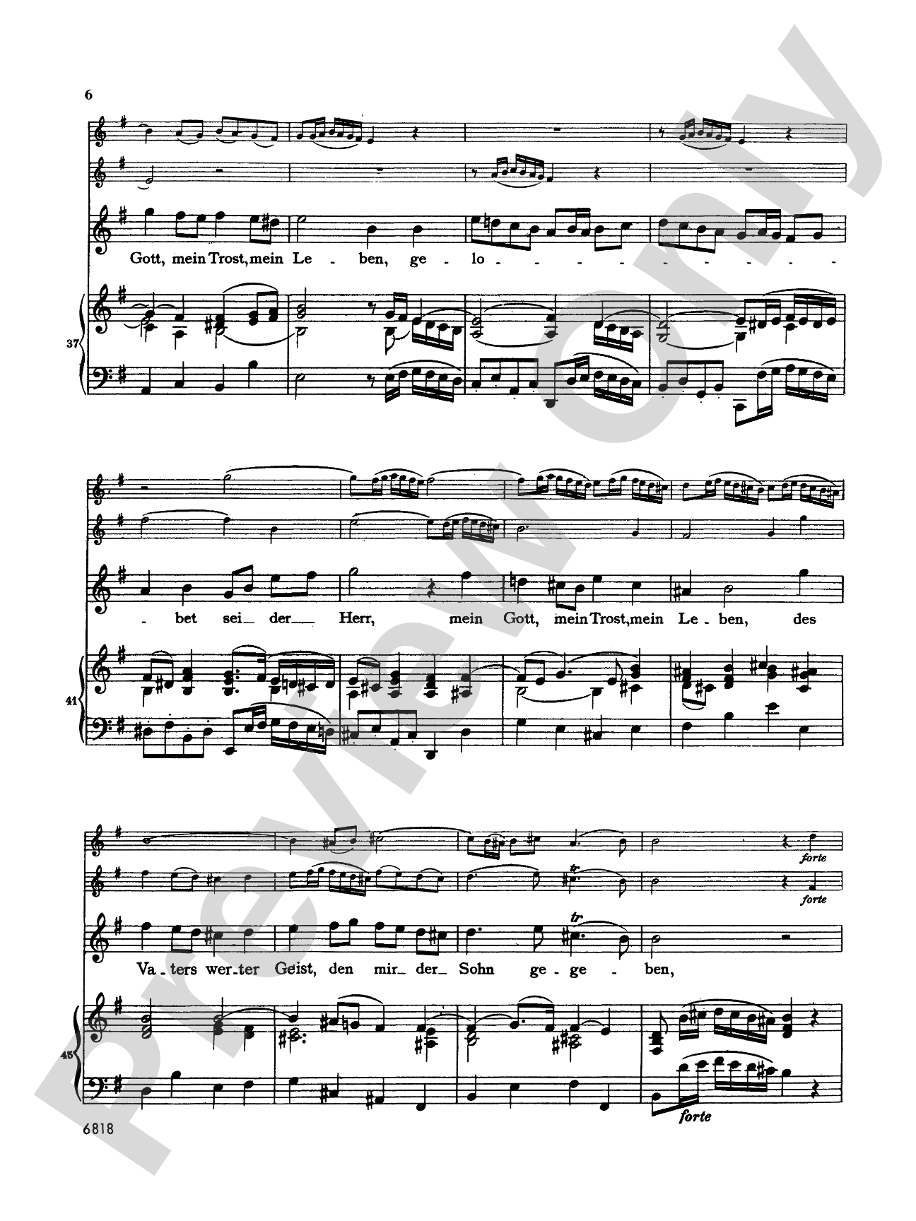 Bach: Soprano Arias from Church Cantatas, Volume III (German): Vocal Book
