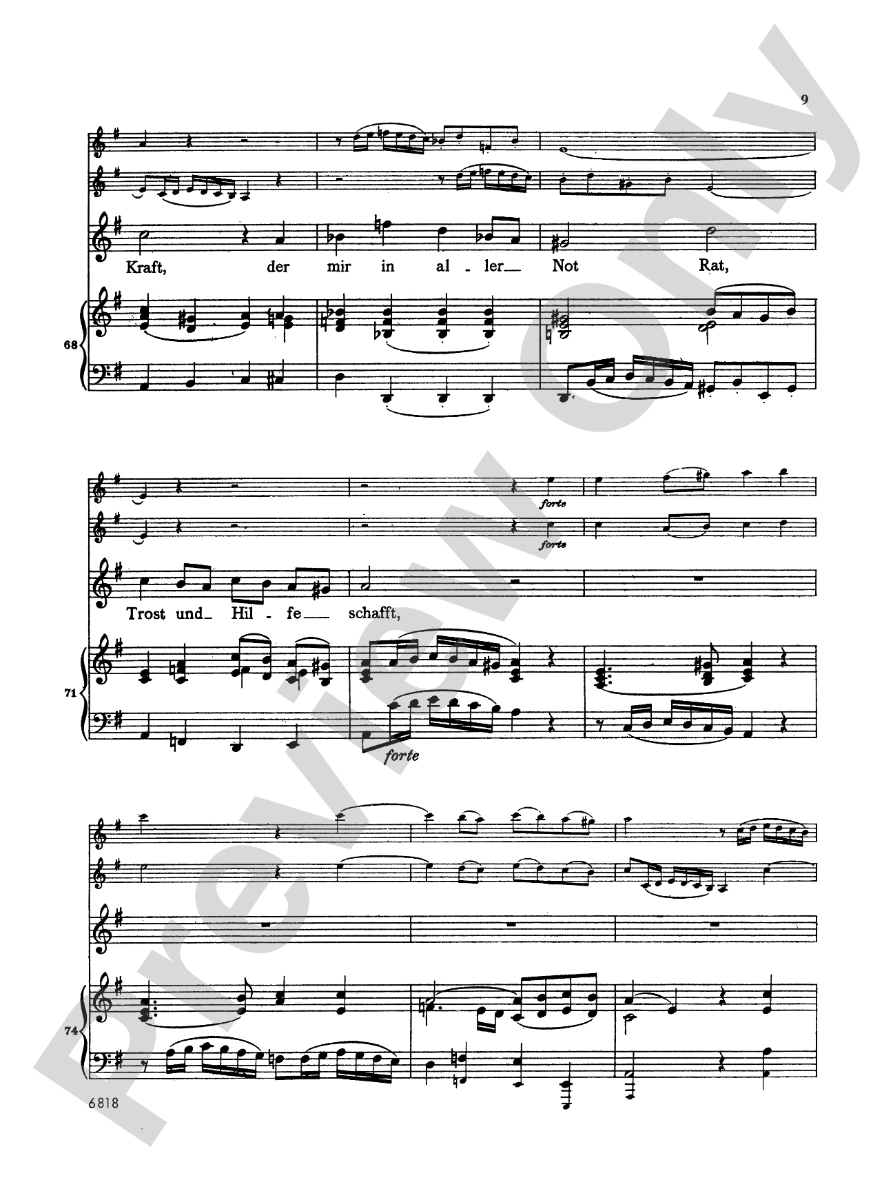 Bach: Soprano Arias from Church Cantatas, Volume III (German): Vocal Book