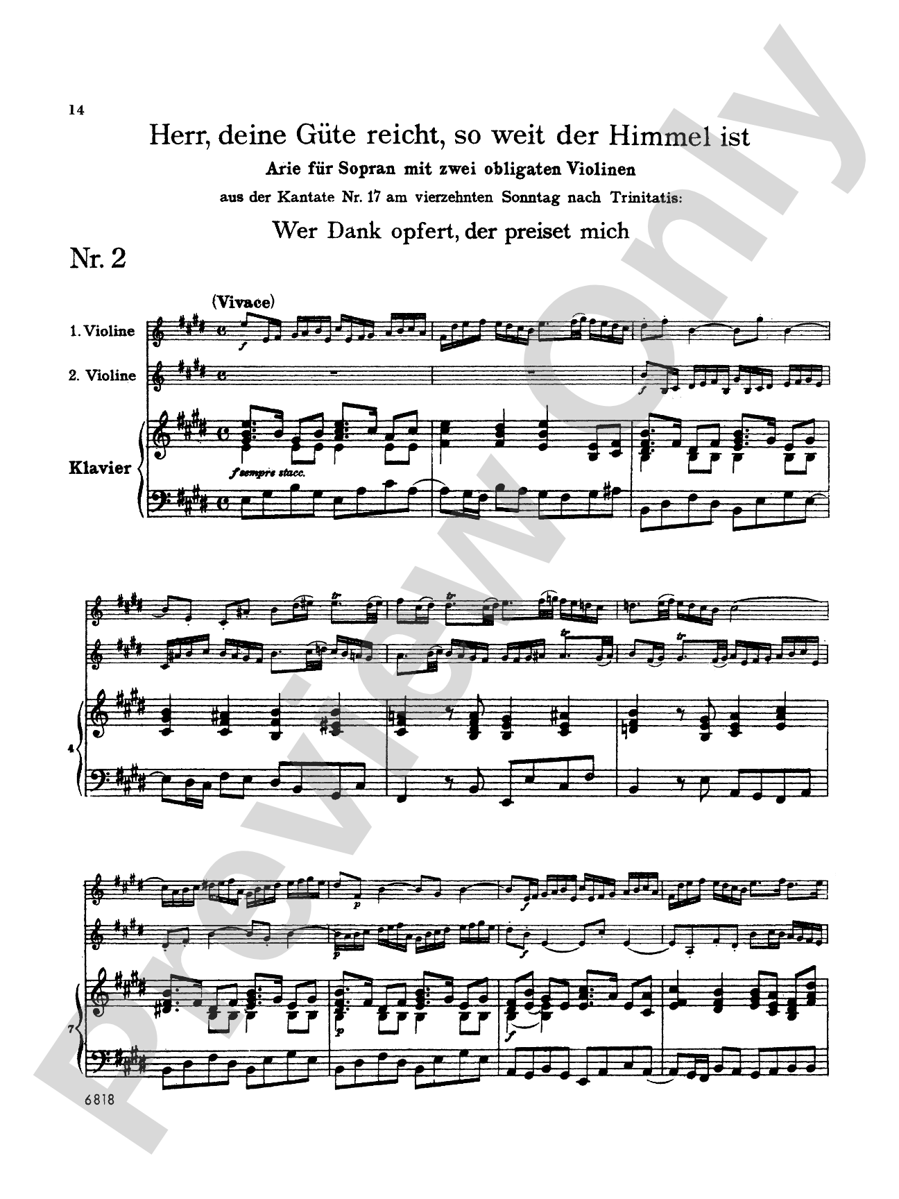 Bach: Soprano Arias from Church Cantatas, Volume III (German)