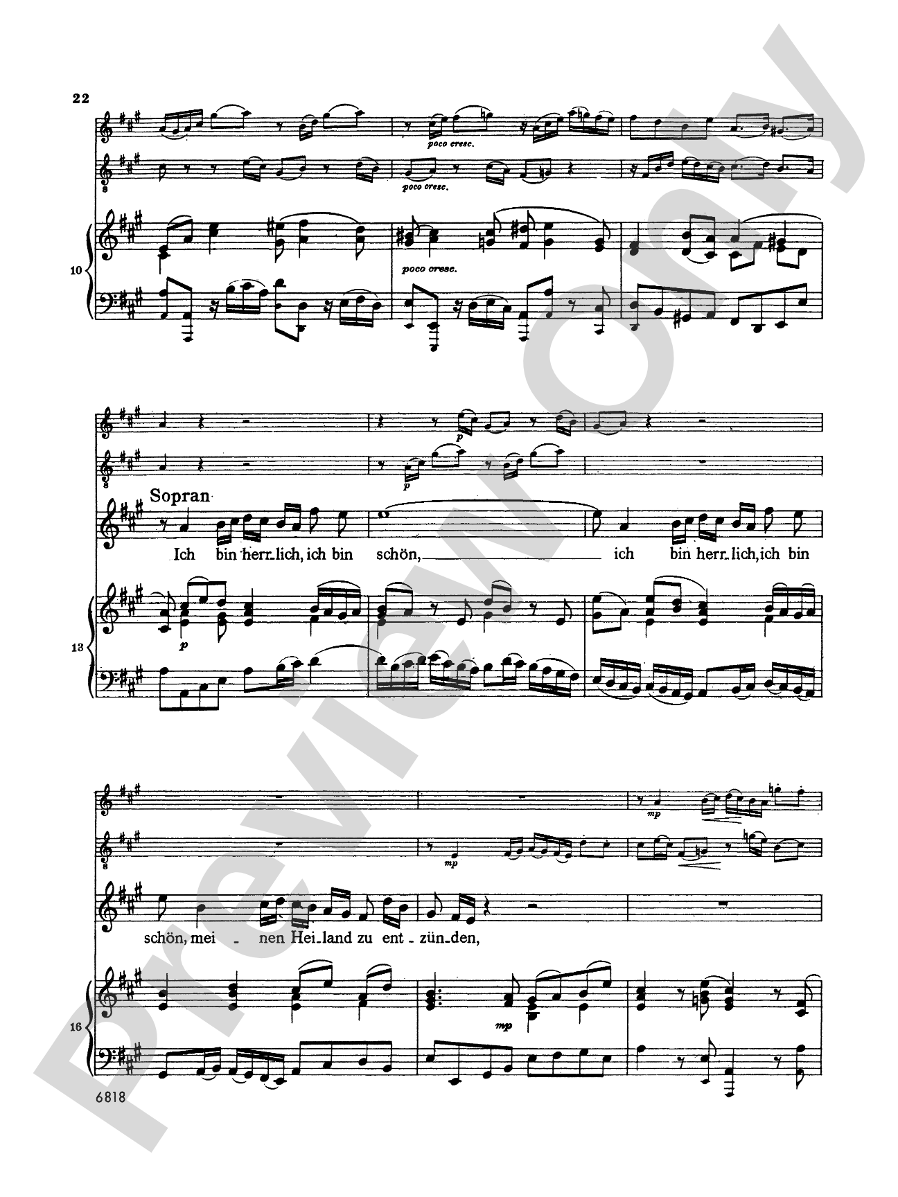 Bach: Soprano Arias from Church Cantatas, Volume III (German)