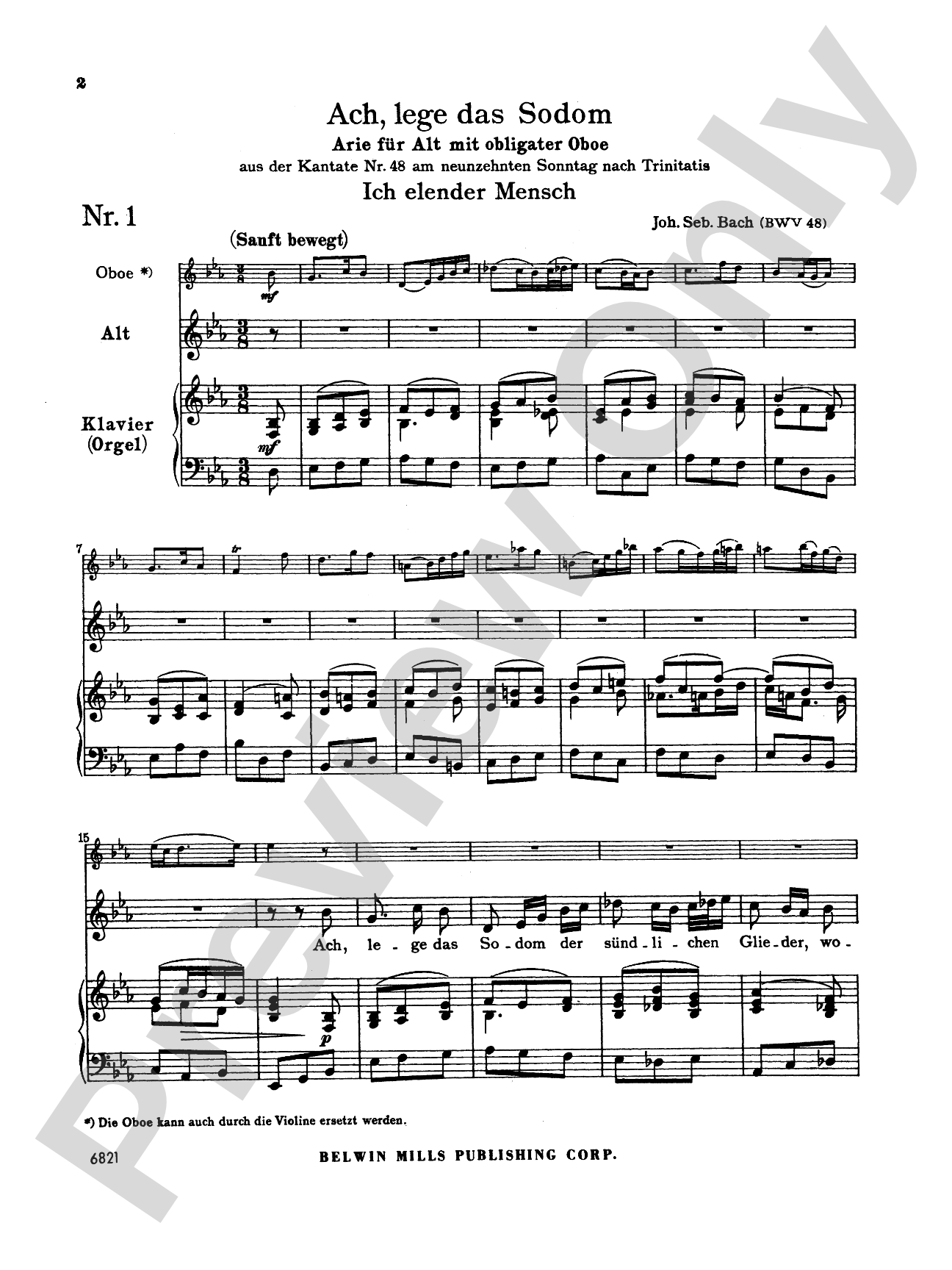 Bach: Contralto Arias, Volume III (German)