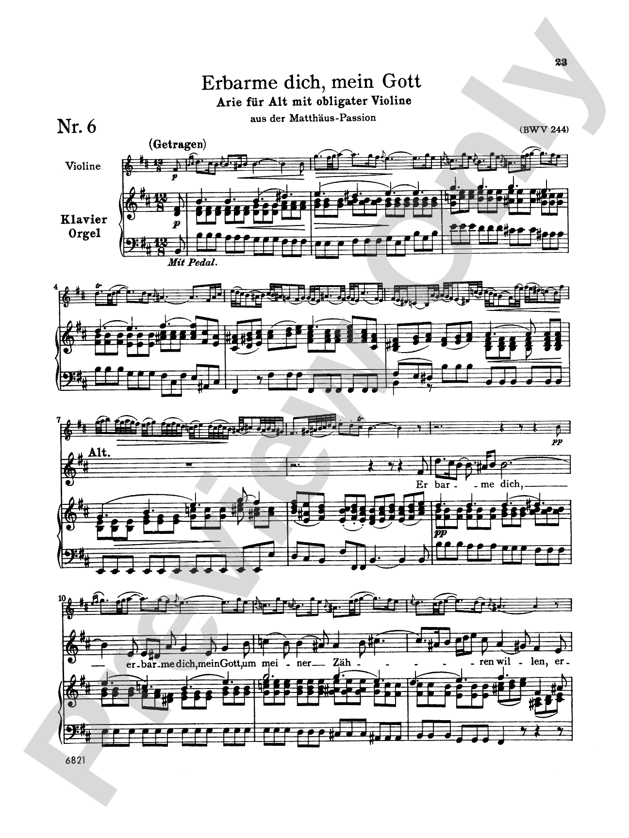 Bach: Contralto Arias, Volume III (German)