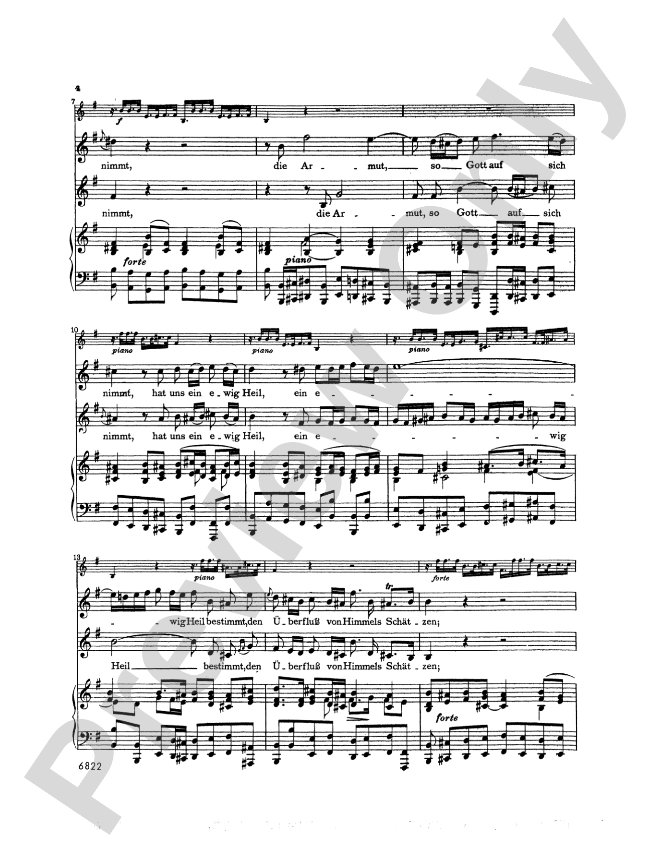 Bach: Arias from Church Cantatas (Soprano and Alto), Volume I (3 Duets) (German): Vocal Book