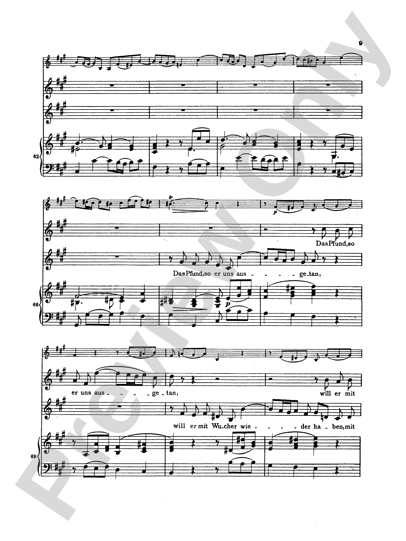 Bach: Soprano and Alto Arias, Volume III (German): Vocal Book