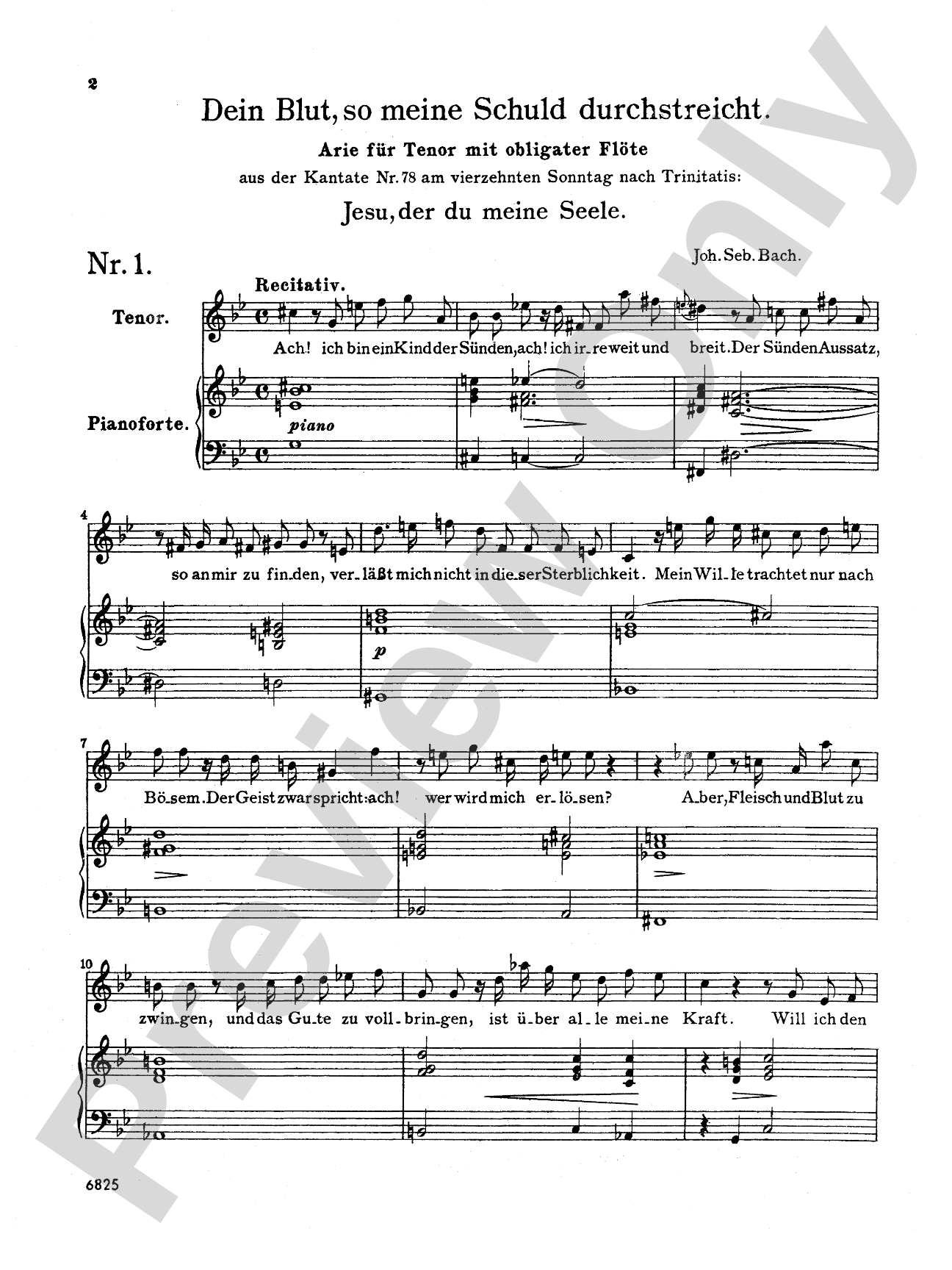 Bach: Tenor Arias, Volume I (German): Vocal Book