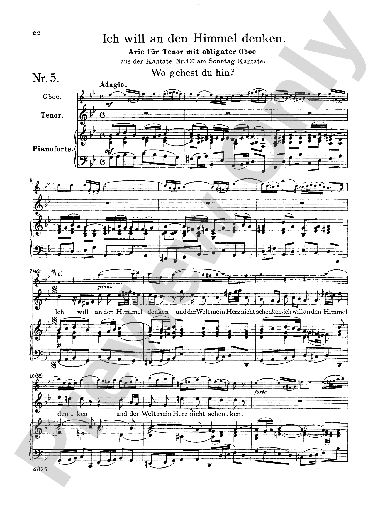 Bach: Tenor Arias, Volume I (German)