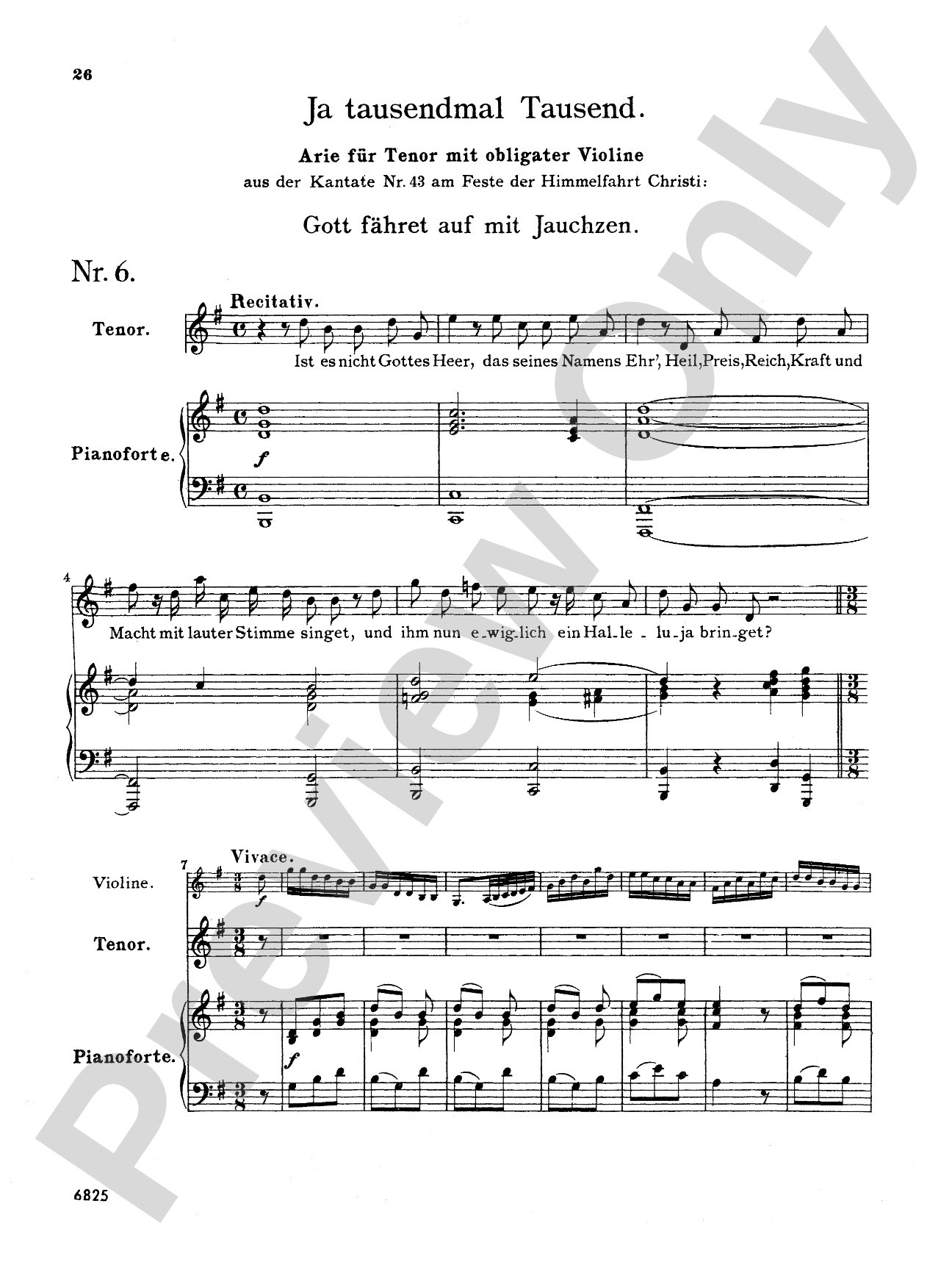 Bach: Tenor Arias, Volume I (German)