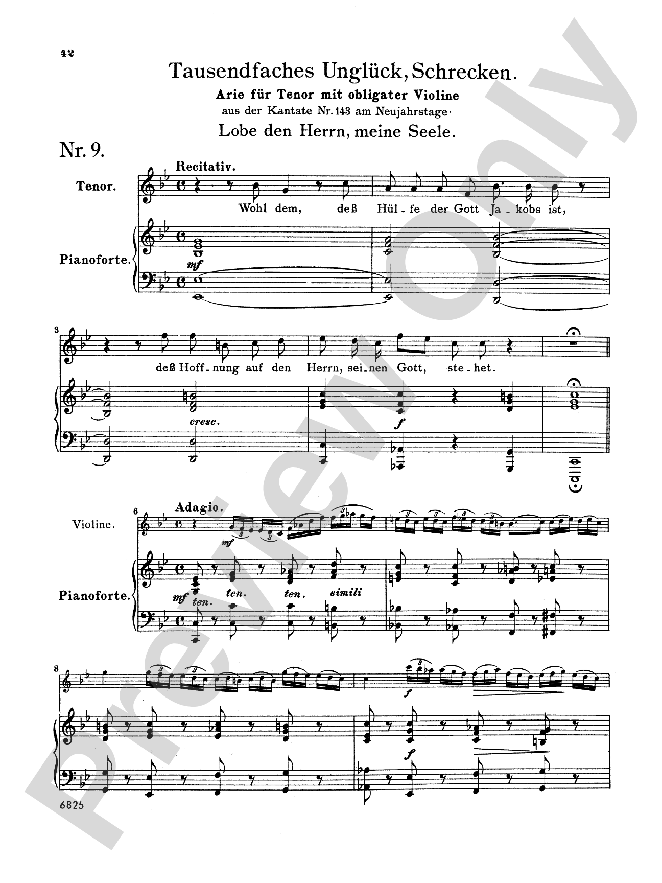 Bach: Tenor Arias, Volume I (German)
