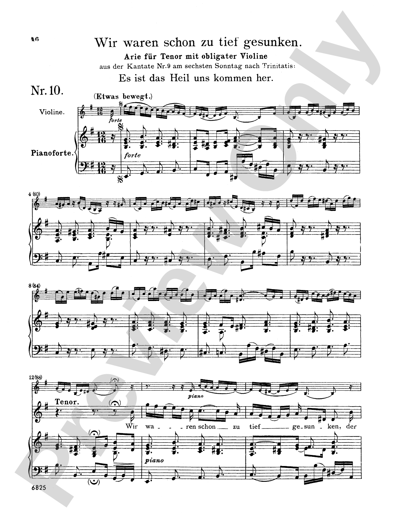 Bach: Tenor Arias, Volume I (German)