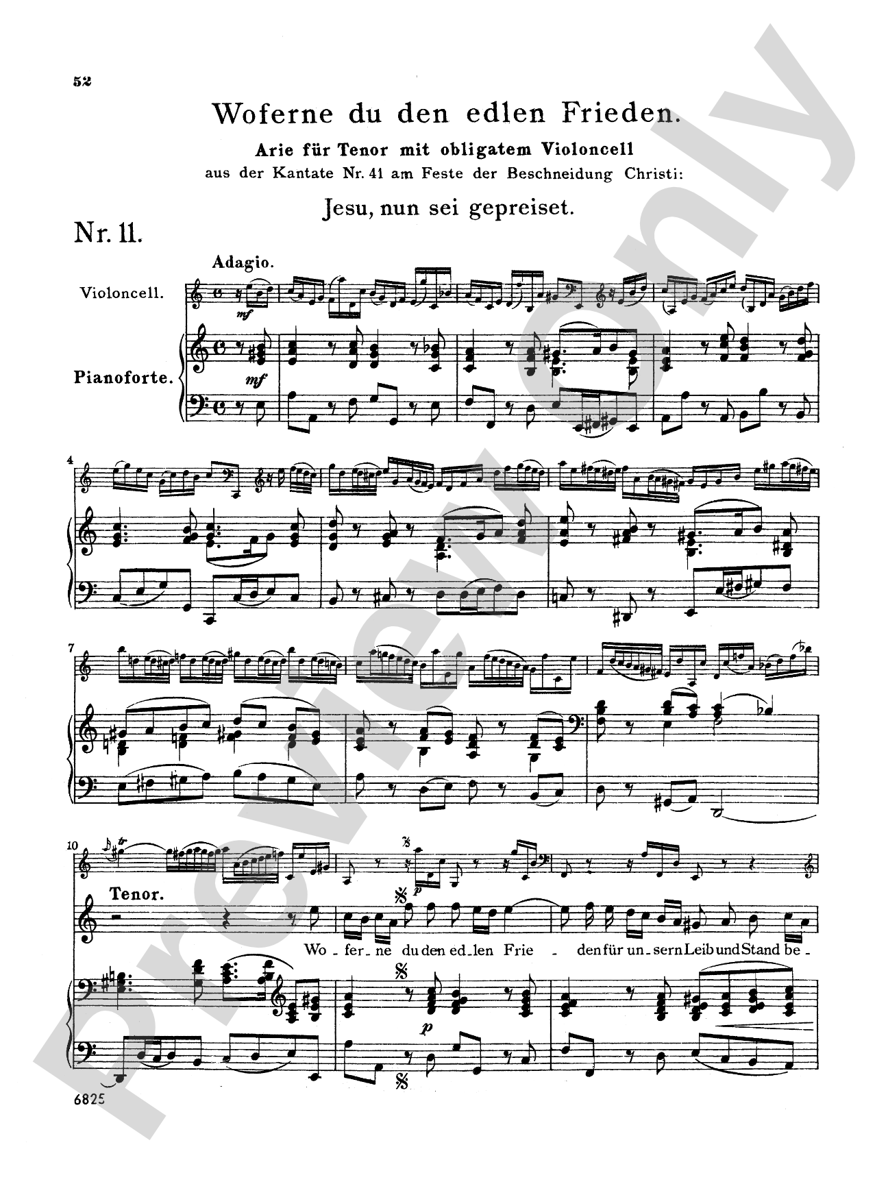 Bach: Tenor Arias, Volume I (German)