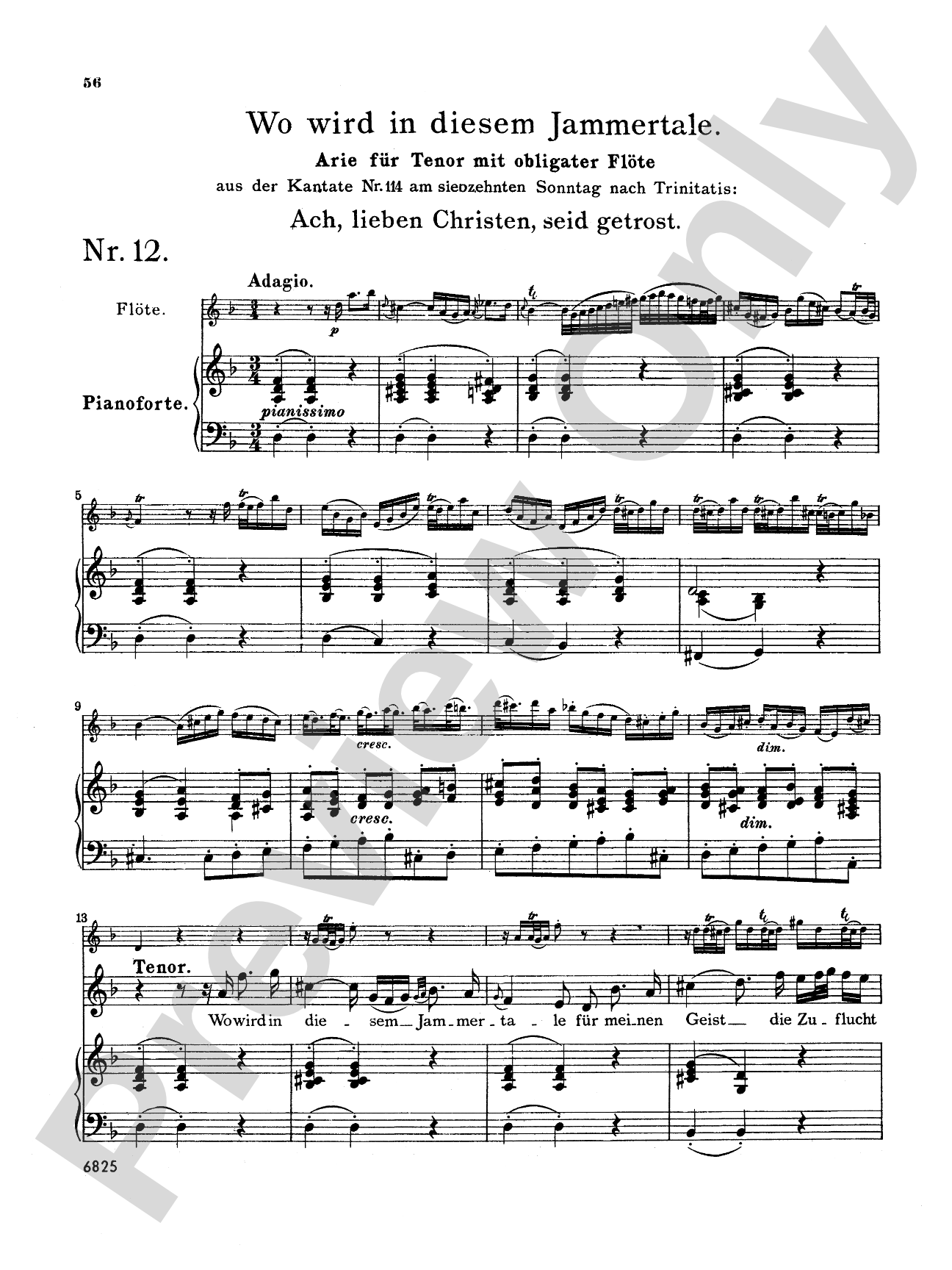 Bach: Tenor Arias, Volume I (German)