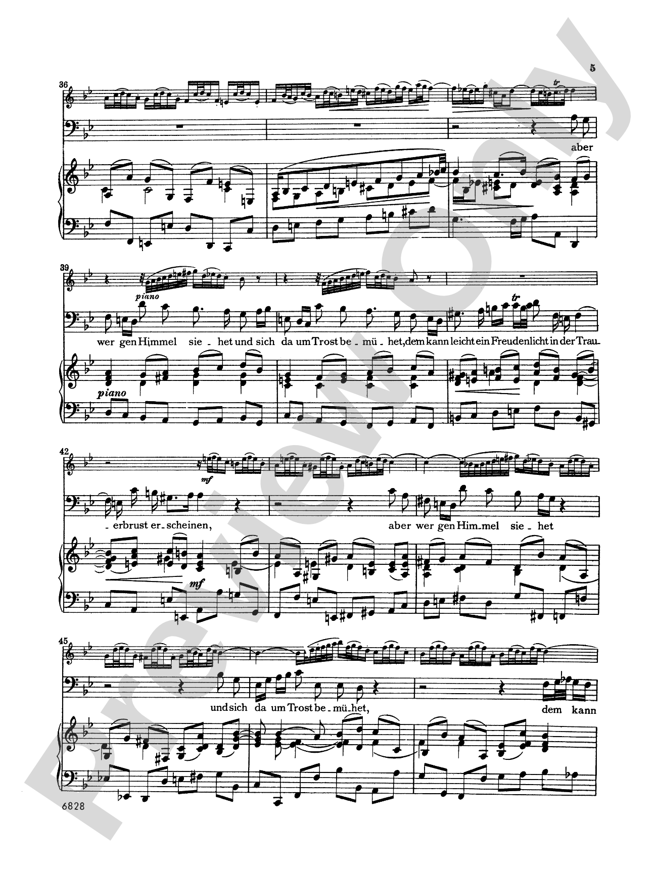 Bach: 12 Bass Arias from Church Cantatas (German): Vocal Book