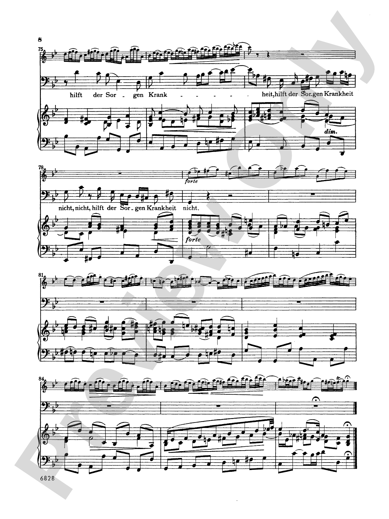 Bach: 12 Bass Arias from Church Cantatas (German): Vocal Book