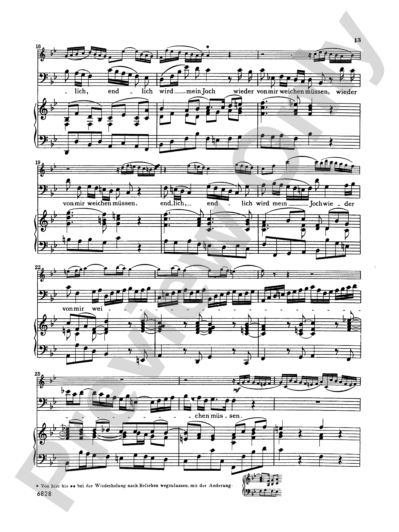 Bach: 12 Bass Arias from Church Cantatas (German)