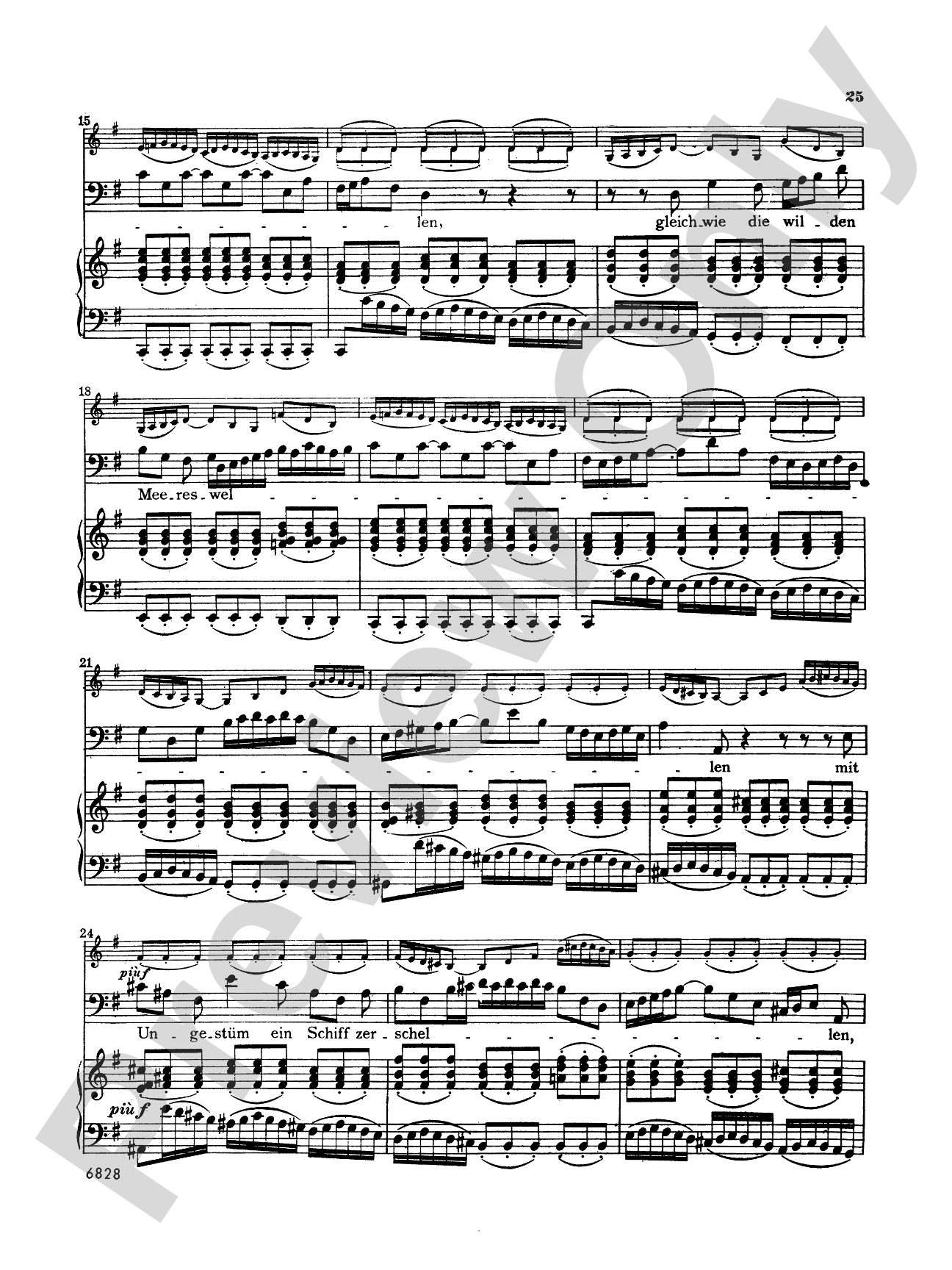 Bach: 12 Bass Arias from Church Cantatas (German)
