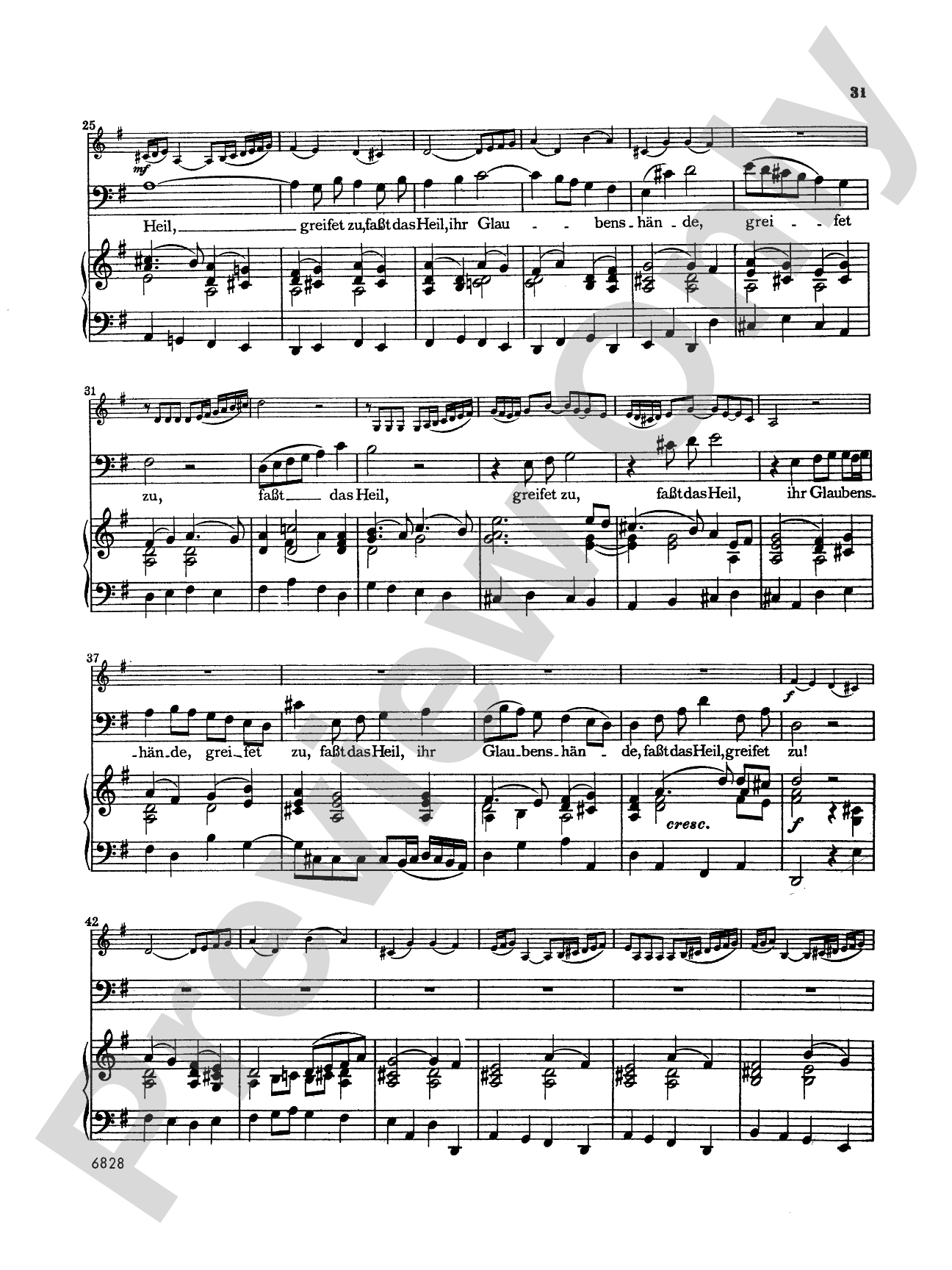 Bach: 12 Bass Arias from Church Cantatas (German)