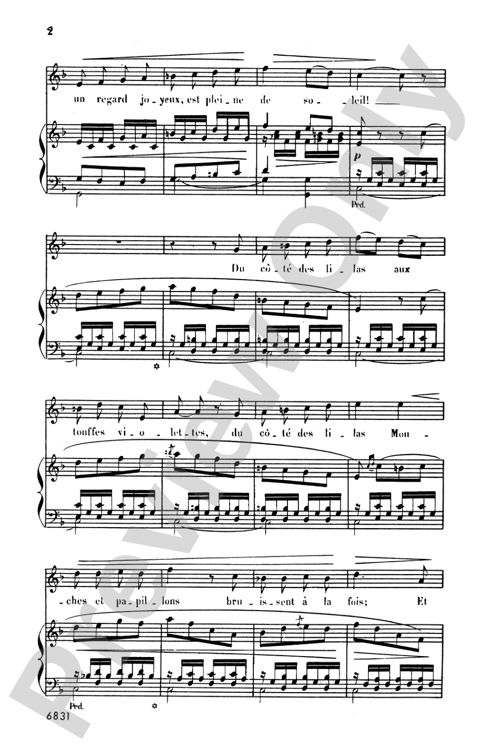 Bizet: Twenty Melodies-- Soprano or Tenor (French): Vocal Book
