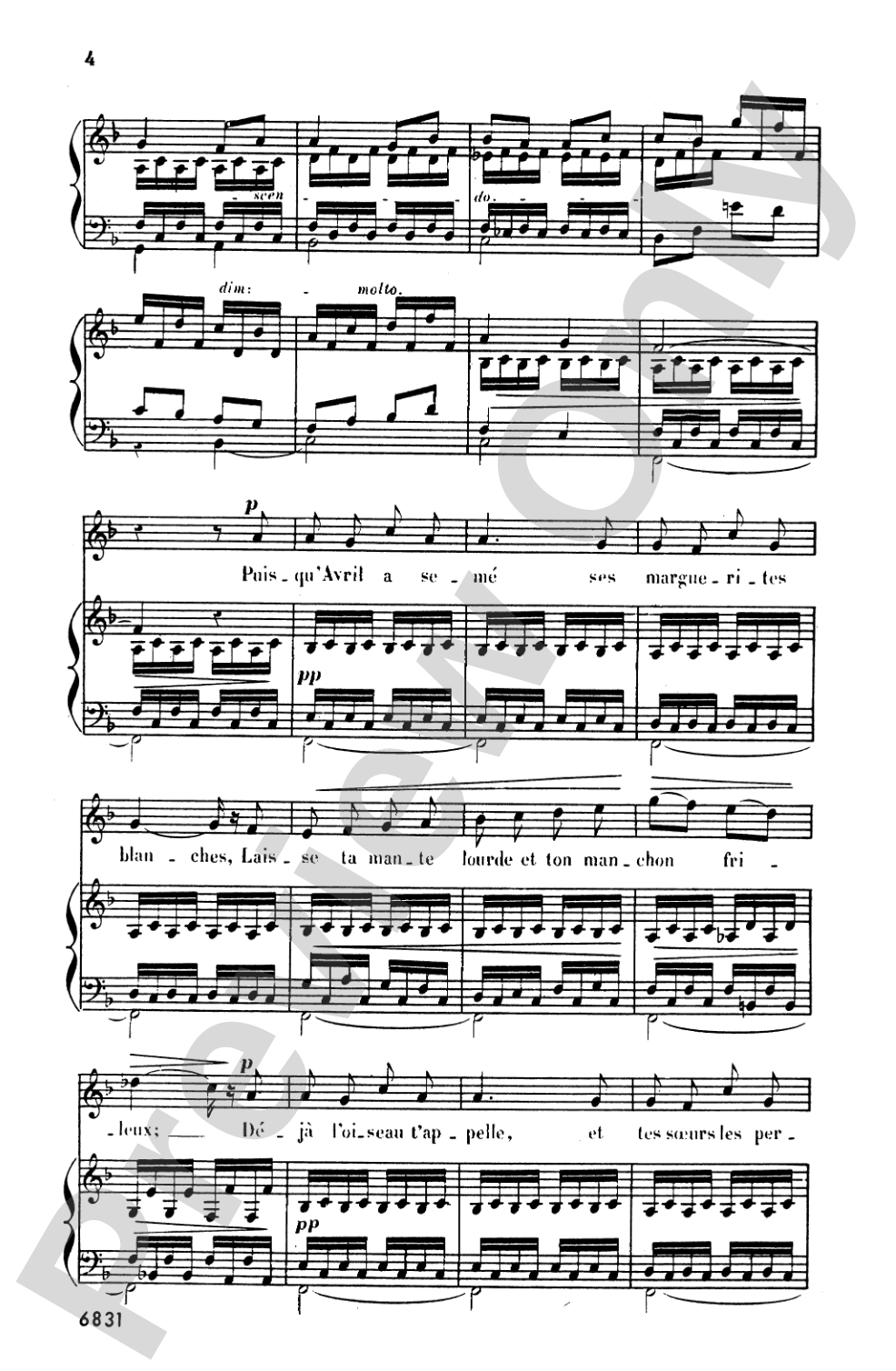 Bizet: Twenty Melodies-- Soprano or Tenor (French): Vocal Book