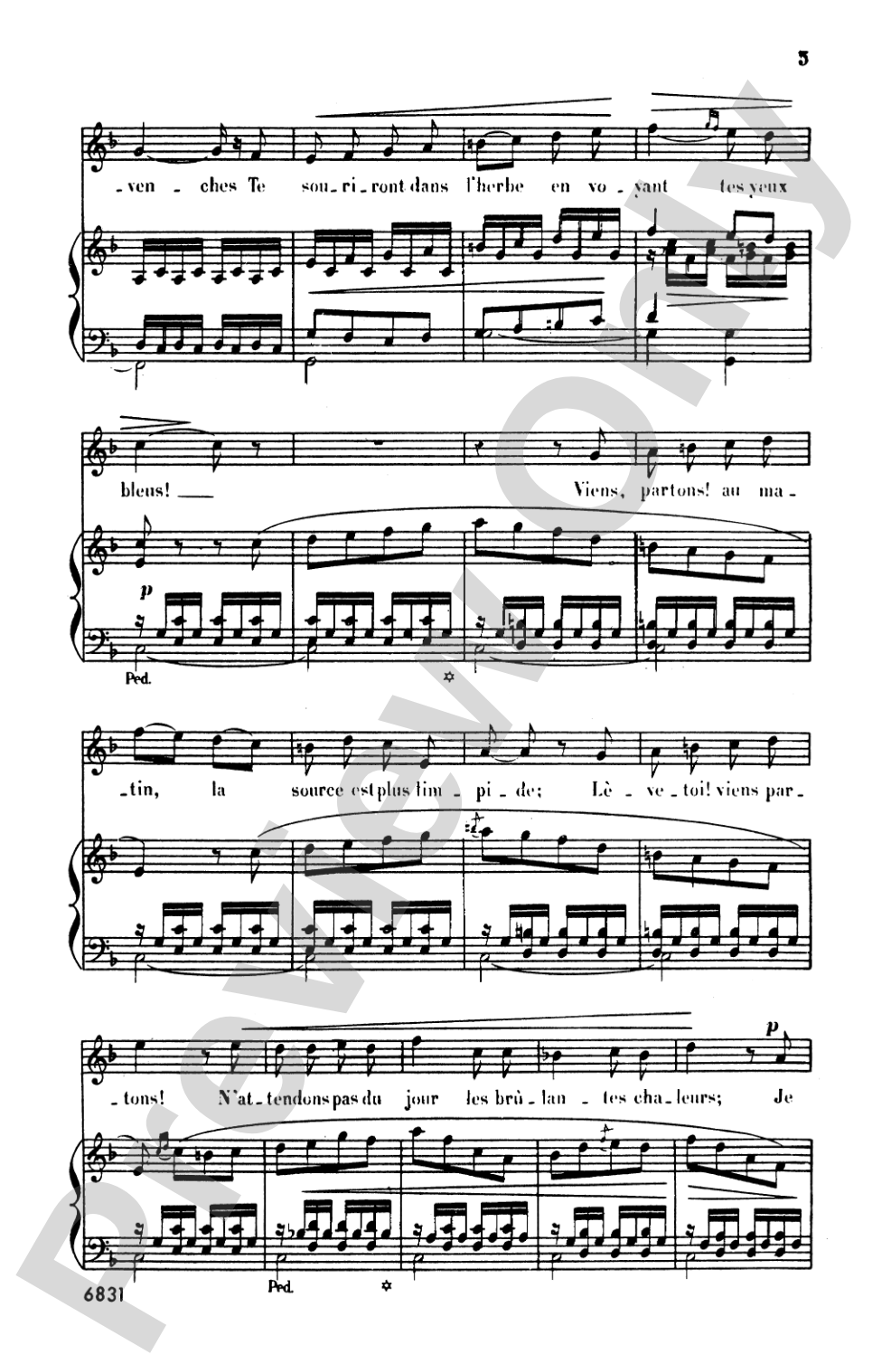 Bizet: Twenty Melodies-- Soprano or Tenor (French): Vocal Book