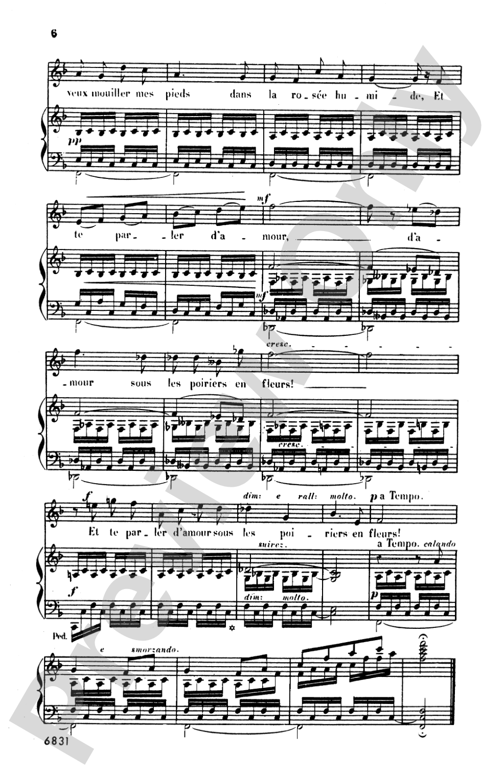 Bizet: Twenty Melodies-- Soprano or Tenor (French): Vocal Book
