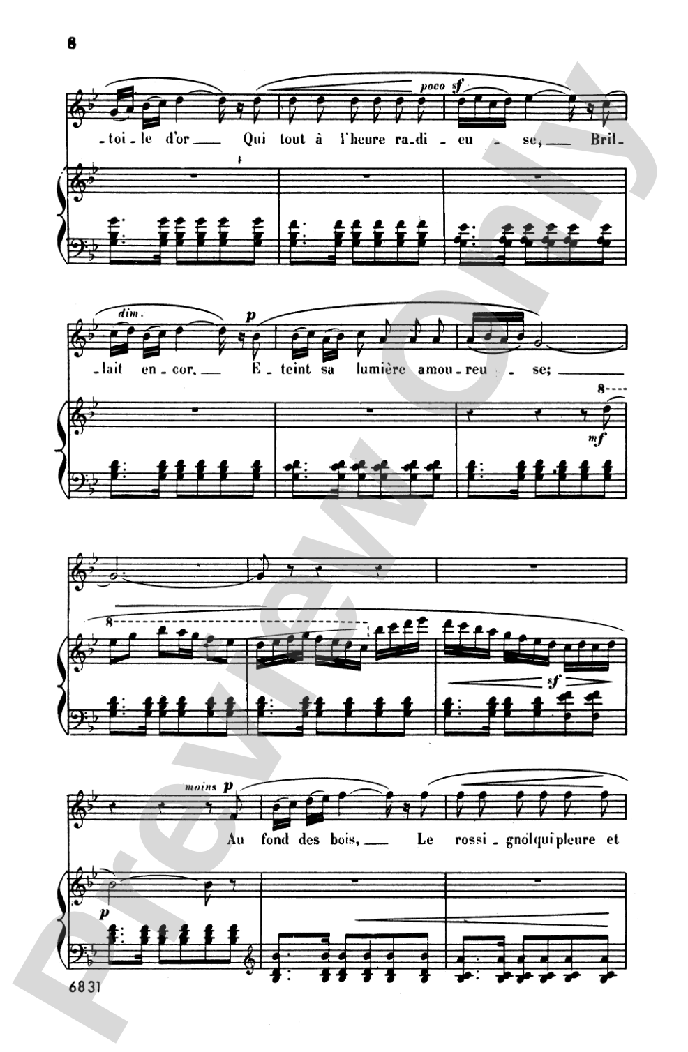 Bizet: Twenty Melodies-- Soprano or Tenor (French)