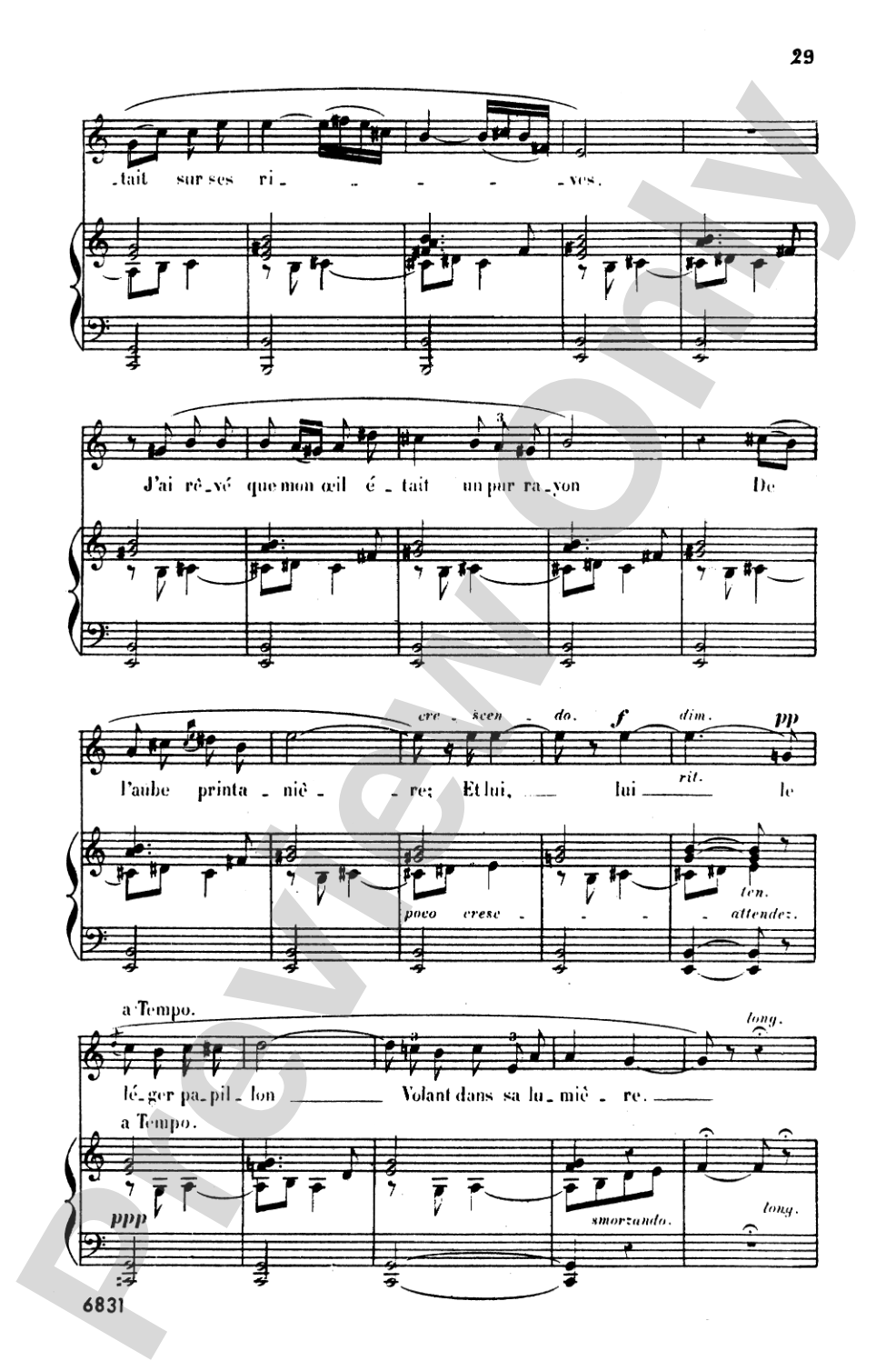 Bizet: Twenty Melodies-- Soprano or Tenor (French)