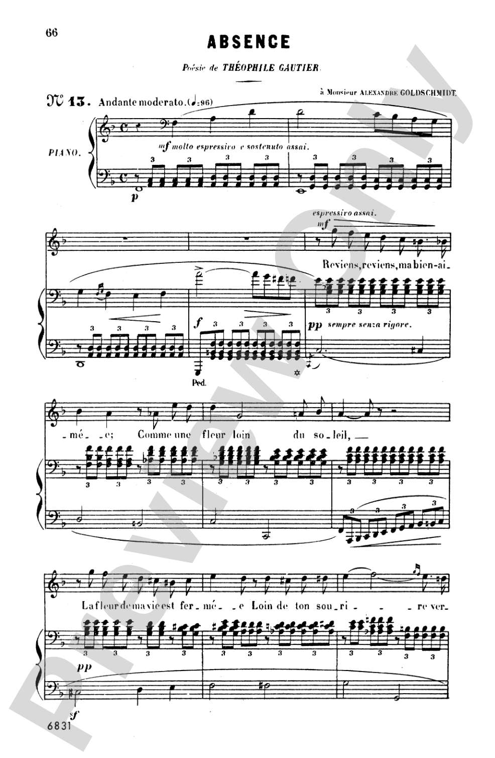 Bizet: Twenty Melodies-- Soprano or Tenor (French)