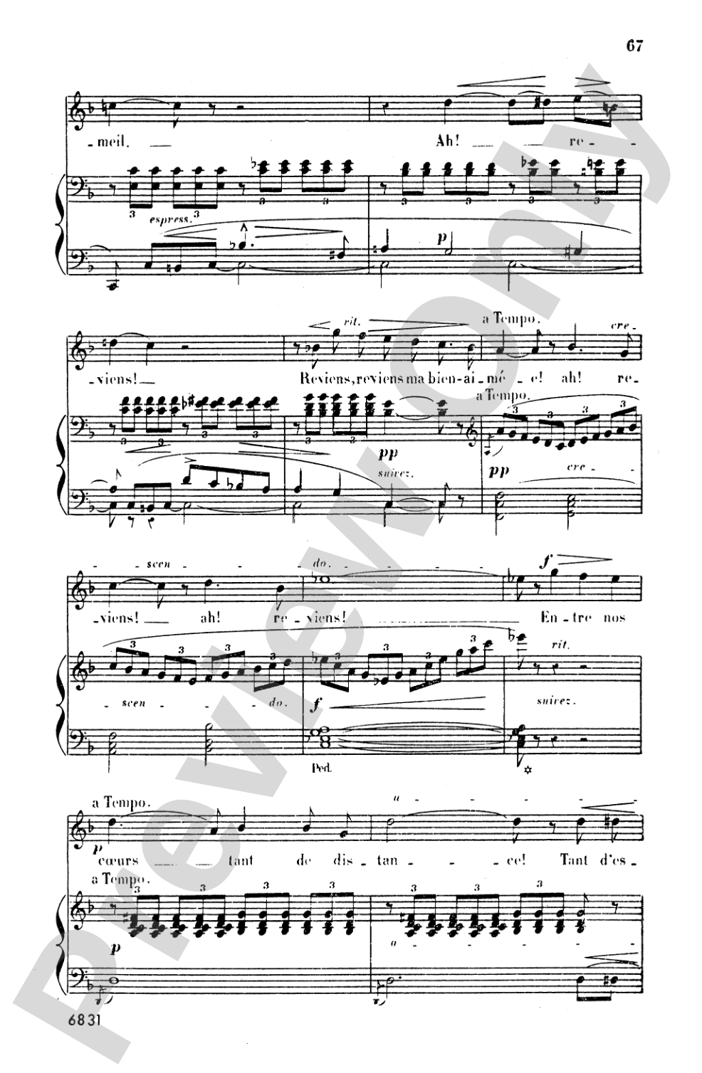 Bizet: Twenty Melodies-- Soprano or Tenor (French)