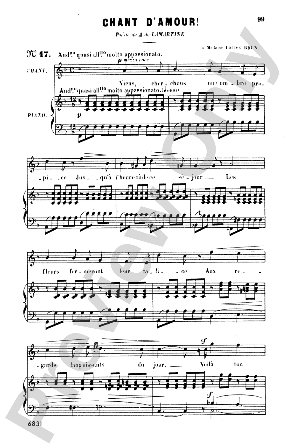 Bizet: Twenty Melodies-- Soprano or Tenor (French)