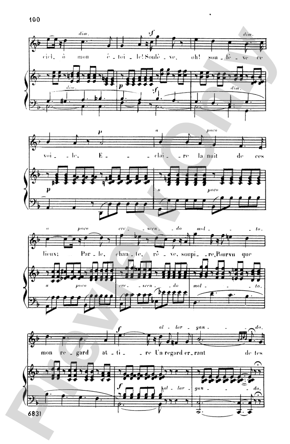 Bizet: Twenty Melodies-- Soprano or Tenor (French)