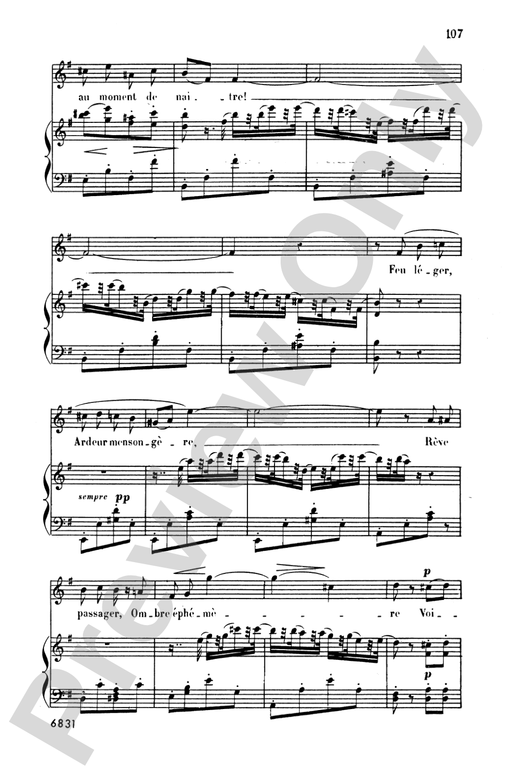 Bizet: Twenty Melodies-- Soprano or Tenor (French)