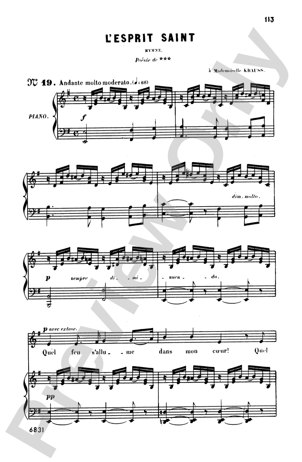 Bizet: Twenty Melodies-- Soprano or Tenor (French)