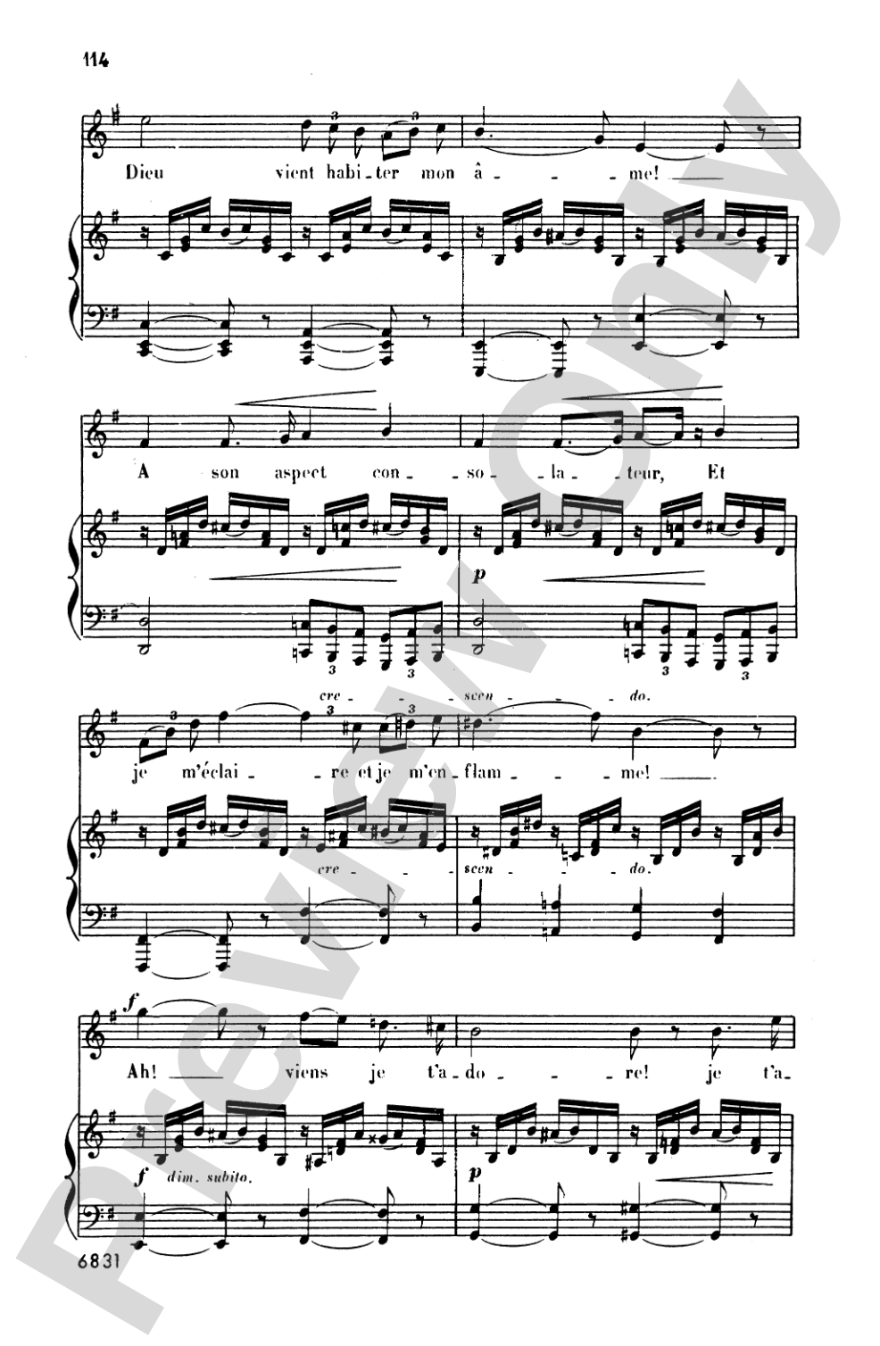 Bizet: Twenty Melodies-- Soprano or Tenor (French)