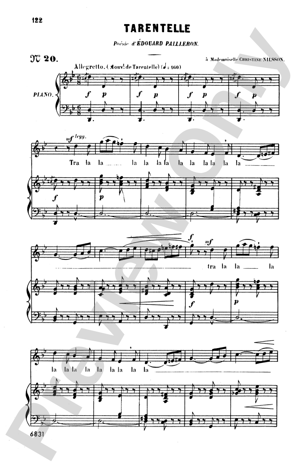 Bizet: Twenty Melodies-- Soprano or Tenor (French)
