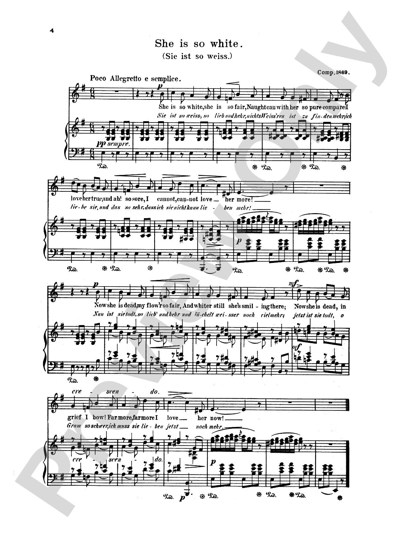 Grieg: Selected Songs for Low Voice-- 36 Songs (English/German)