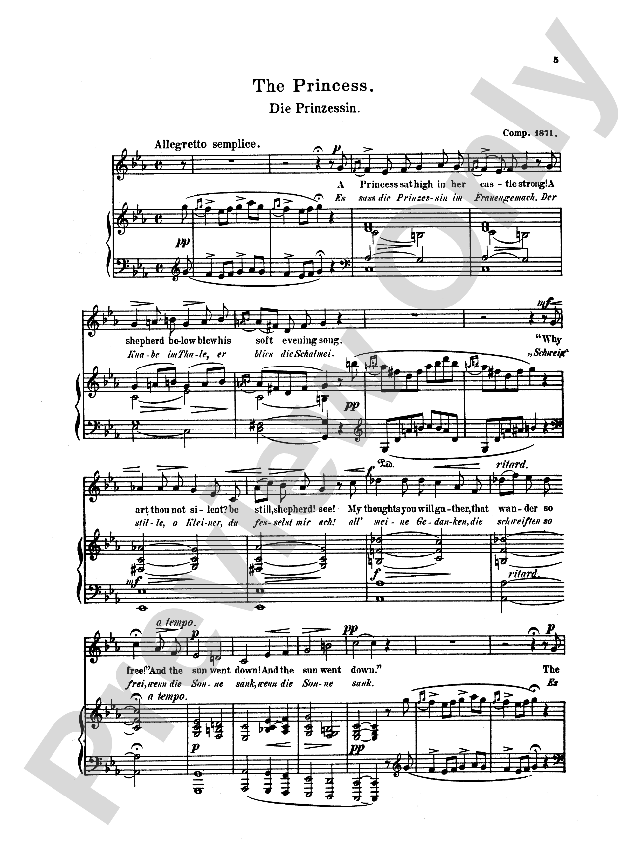 Grieg: Selected Songs for Low Voice-- 36 Songs (English/German)